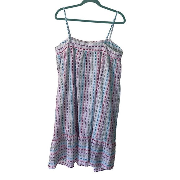 Modcloth Midi Dress Size Large White  A Weekenders Dream Embroidered Dots New - Picture 2 of 15